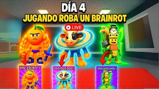 DÍA 4: ROBANDO BRAINROTS COMO UN PRO EN ROBLOX 🔥