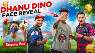 ❤️MET DHANU DINO😍- DHANU DINO FACE REVEL🤯? Free fire old🥹youtubers - Hello Telugu Gamers