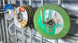 How to make a Angle Grinder Cutoff Grinding Storage Rack
