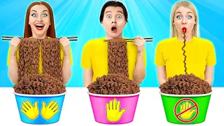 कोई हाथ नहीं या एक हाथ या दो हाथ से खाने का चैलेंज Multi DO Food Challenge