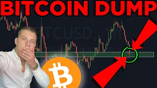 BITCOIN DUMPING AGAIN!!! IF THIS HAPPENS IT'S GAME OVER...