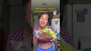 Montando almoço de pedreiro pro meu marido pedreiro