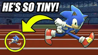 Who Can Beat TINY SONIC In A Race? (Smash Bros Ultimate)