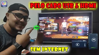 INCRÍVEL! COMO ESPELHAR CELULAR DA MOTOROLA NA TV (Pelo USB & HDMI)