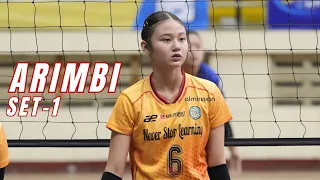 Arimby Syfana tampil Memukau bersama team O2C Ciparay di Jeva Spike set 1 