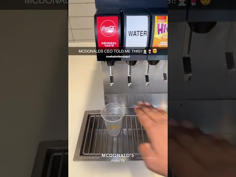CRAZY MCDONALDS SODA LIFE HACK!! 🤯😎 #mcdonalds #lifehacks #drink