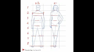 EASY BODY PROPORTIONS FOR ARTISTS - How to Draw