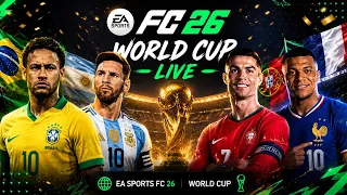 🔴 LIVE | EA FC 26 World Cup LIVE Simulation (Portrait)