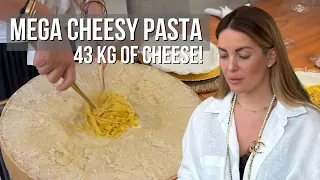 43 KG OF CHEESE! | MEGA CHEESY PASTA🧀😱❤️‍🔥