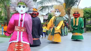 ONDEL-ONDEL BETAWI JUDUL IKAN DALAM KOLAM, ONDEL ONDEL JOGET LUCU