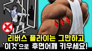 가장 효과적으로 ‘후면어깨’ 키우려면 리버스 플라이 하지마세요! (과학적으로 입증된 운동 방법, 후면 삼각근)