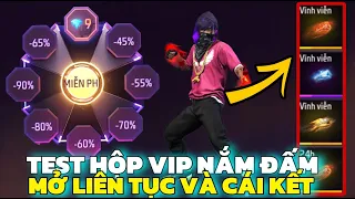 FREE FIRE | TEST MỞ LIÊN TỤC X99 HỘP VIP NẮM ĐẤM TRONG BÁNH XE NHÂN PHẨM VÀ CÁI KẾT