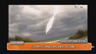 El cohete chino cayó en el océano índico