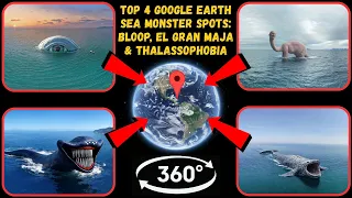 Video 360° - Top 4 Google Earth Sea Monster Spots: Bloop, El Gran Maja & Thalassophobia