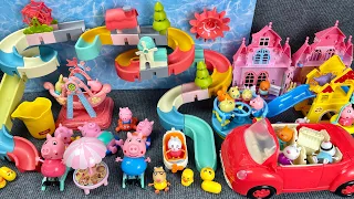 13 Minutes Satisfying with Unboxing Peppa Pig Water Park Toy Slide | Relaxing Video