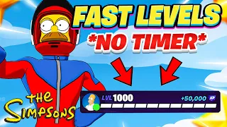 *NEW* NO TIMER Fortnite XP Map to LEVEL UP FAST in Chapter 6 Season 5 / Simpsons (EARN XP)