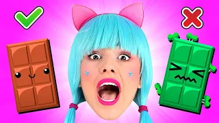 Kamu suka? Makanan Normal vs Makanan Tidak Biasa! Lagu bermain anak yang mendidik! || Gula Gulali