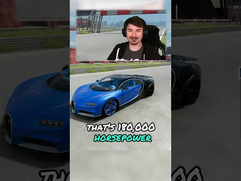 The 180,000 Horsepower Bugatti Chiron Was a Bad Idea 😂 #beamng