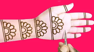 latest front hand bridal full hand flower Henna mehndi design||easy mehndi step by step||वटपौर्णिमा