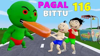 Bittu Sittu Part 116 | Garmi Mein Ice Cream | Bittu Sittu Toons