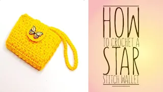 Easy to Crochet Wallet (Star Stitch Design)