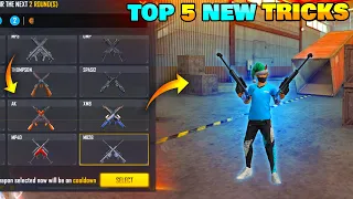 TOP 5 SECRET TRICKS IN FREE FIRE | خدع وحيل فري فاير
