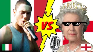 Italia VS Inghilterra - Battaglia Rap Epica - Dissing Rap Freestyle
