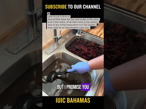 Cleaning up the water roach doesn't change what GOD says about them being unclean to eat!!!