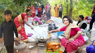 ঈদের পরদিন গ্রামে সবাইকে বিরিয়ানি রান্না করে খাওয়ালেন অপু বিশ্বাস !!