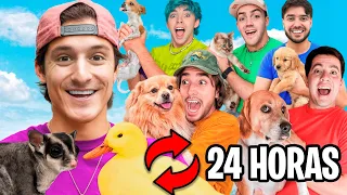 INTERCAMBIE MASCOTA CON 5 YOUTUBERS POR 24 HORAS !!