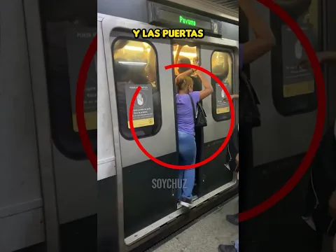 Así es como esta mujer logró entrar a un tren imposible con la fuerza de voluntad y la solidaridad