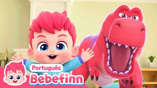 EP46 | Canção do T-Rex 🦖 | Cante Junto com Bebefinn | Bebefinn em Português - Canções Infantis