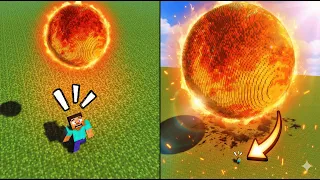 Tiny Sun vs Giant Solar System | Minecraft Teardown (4K)