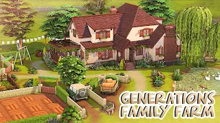 GENERATIONS FAMILY FARM 👵🐄 | The Sims 4: Cottage Living Speed Build