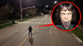 if you see the long mouth lady on the street, call for help and RUN!! (it’s not safe)