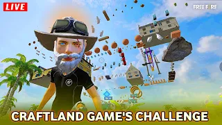 FREE FIRE LIVE - CRAFTLAND GAMES challenge | #freefire #freefirelive