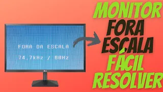 Monitor Fora de Escala Fácil resolver Win 8.1/Win10 2025