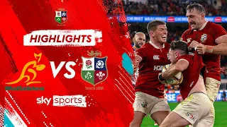 Hugo Keenan LAST-MINUTE TRY clinches Lions series win vs Australia! | Highlights 🦁