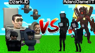 ÉPICA BATALLA DE SKIBIDI TOILET VS CAMERA MAN 🚽📷 ADANS GAME VS @DzarkJD