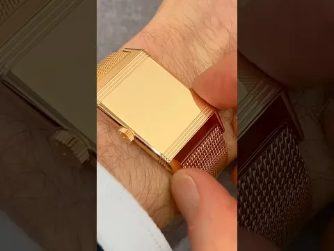 ❓$45,000.00 GOLD ROLEX??!❓THIS IS BETTER: Jaeger-LeCoultre Reverso Tribute Gold Milanaise