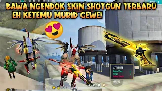 NGENDOK PAKAI SKIN SHOTGUN GOLDEN‼️KETEMU CEWE NGENDOK GEMOY AUTO BANTUIN BOOYAH