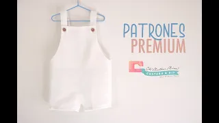 PATRONES Y Tutorial: Peto de lino para niños (tallas de 3 meses a 6 años)