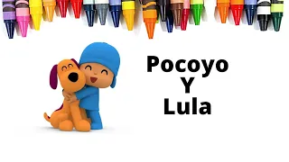 🎨 Colorea a POCOYO y LULA🐶