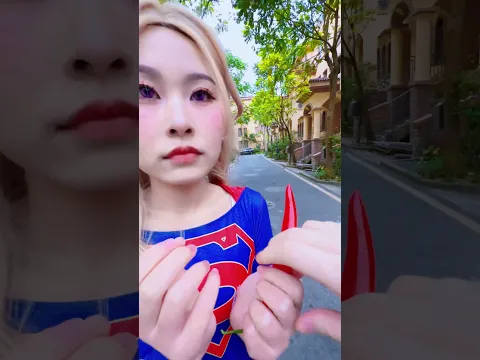 时间静止挑战！#蜘蛛侠 #超人 #女超人
