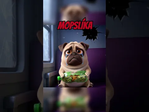 Chudák mops si zaslouží staré místo! 🐶💰😱 #kraťasy #psi #pes #mazlíčci #štěně #kočka