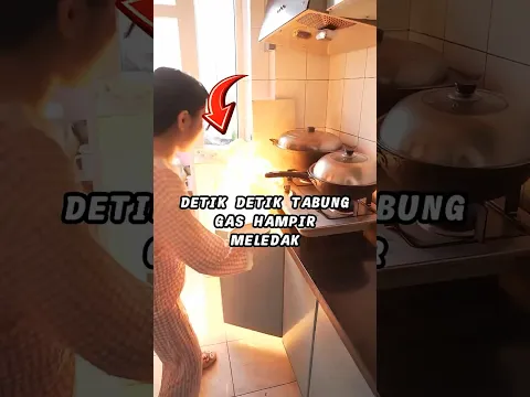 Detik detik tabung GAS hampir meledak #shorts