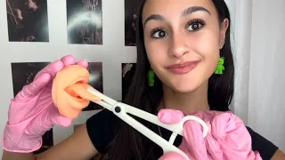 ASMR| You go to the BEST piercing shop to get your tongue pierced.. 😳