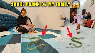 Fake Snake Prank on My Family 😳 Prank on My wife 😂 Crazy Reaction 😍