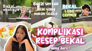 Kompilasi resep bekal Neng Aura ! Simple banget 😱