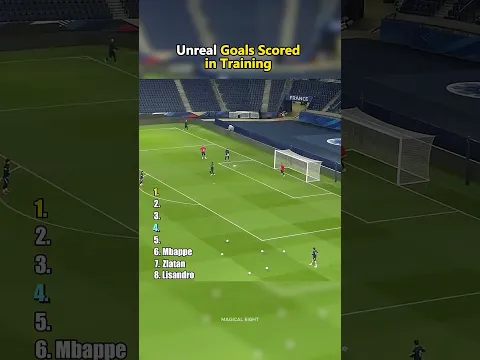 Unreal Goals Scored In Training